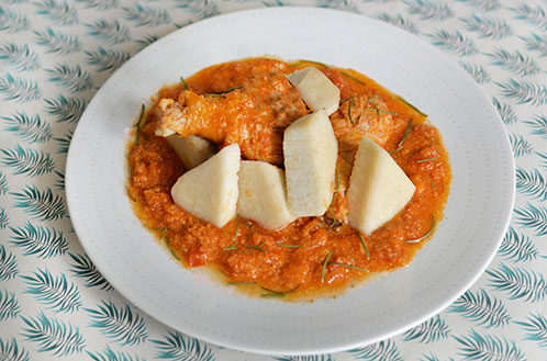 Poulet à la sauce Pistache